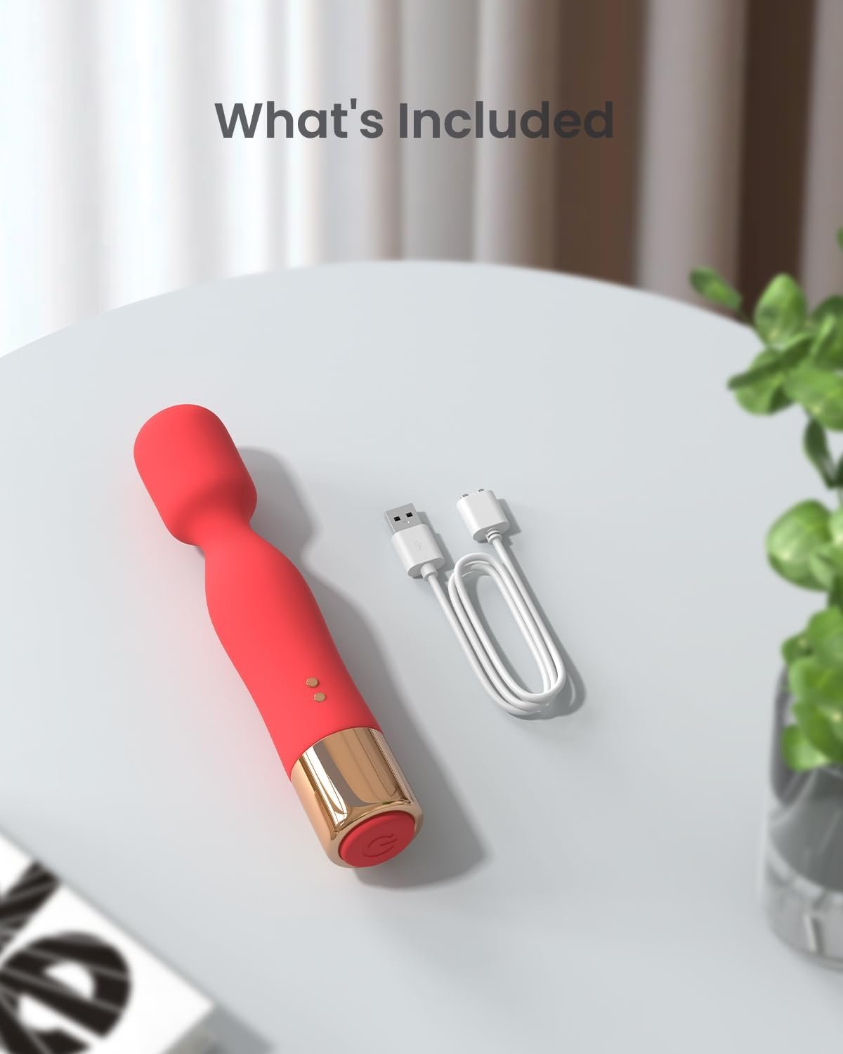 Mini Massage Gun, Pocket-Sized Massage Gun for Shoulder, Neck, Wrist, Ankle and Other Joints, Super Small and Quiet Muscle Massage Gun, Relieve Tension, Red