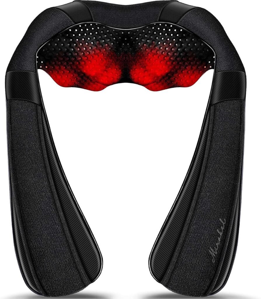 Neck Massager, Shiatsu Back Massager with Heat, Electric Pillow for Neck, Back, Shoulder, Foot, Leg, Muscle Pain Relief, Shoulder Birthday Gifts