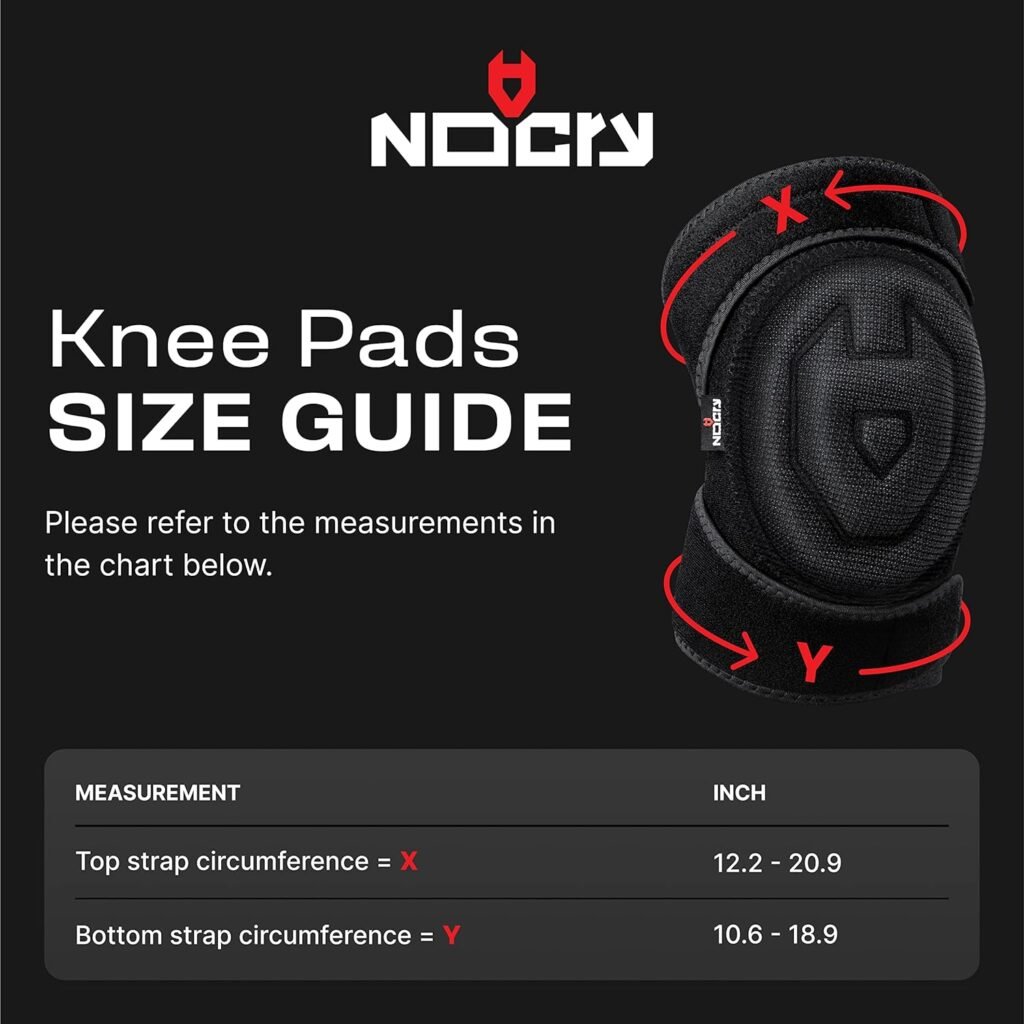 NoCry Gardening Knee Pads for Women  Men with Adjustable Non-Slip Straps — Perfect Foam Knee Pads for Men, Garden Knee Pads, Womens Knee Pads, Knee Pads for Cleaning Floors or Soft Knee Pads