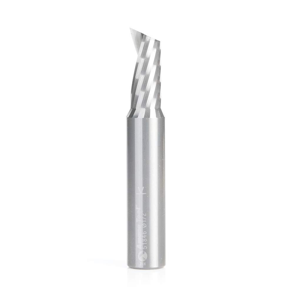 Amana Tool - 51459 Solid Carbide CNC Spiral O Flute, Aluminum Cutting 1/8 Dia x 1/2 x 1