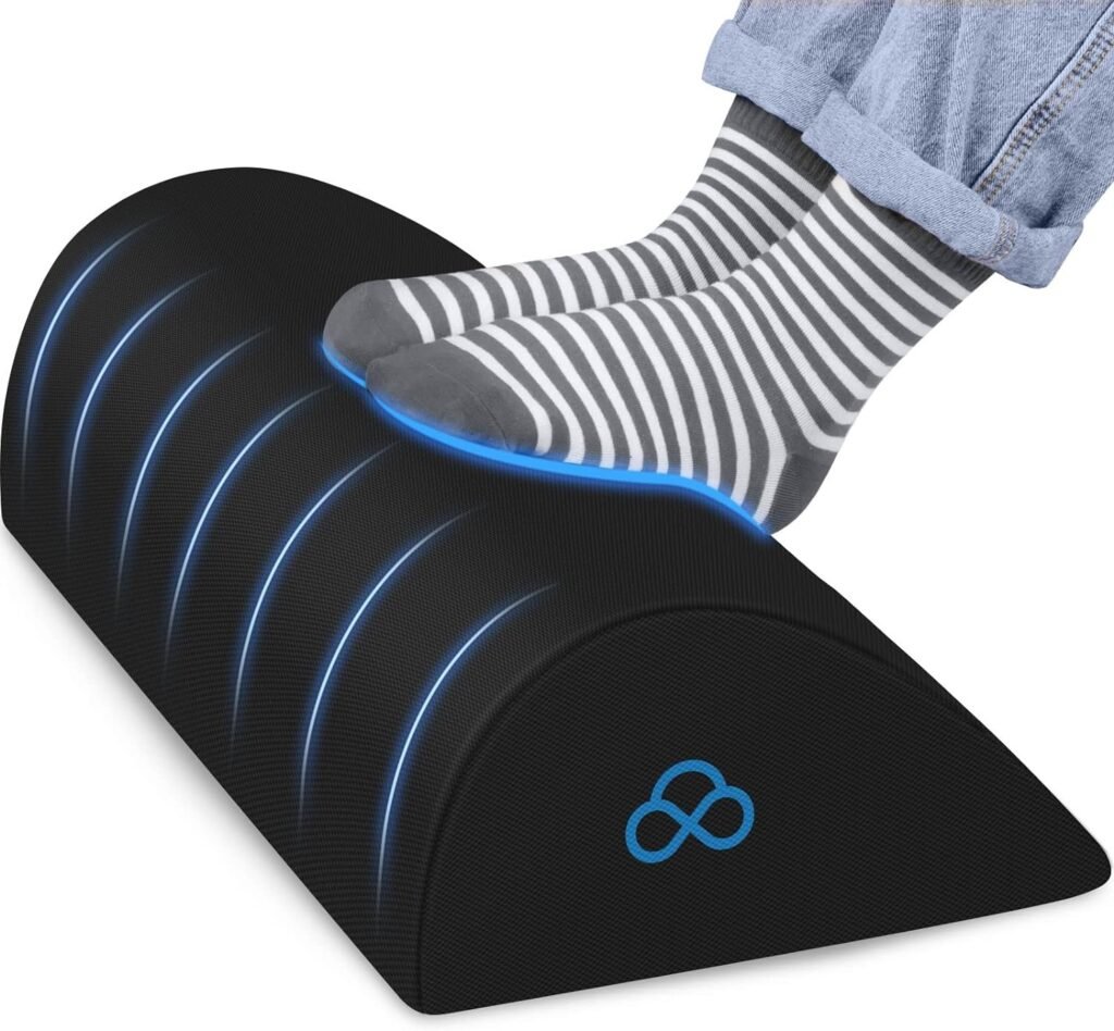 Foot Rest Memory Foam Pillow for Under Desk at Work, Anti-Fatigue Ergonomic Design Foot Support Pillow for Fatigue  Pain Relief, Ideal Gifts for Adult and Teens in Office,Home,Dorm