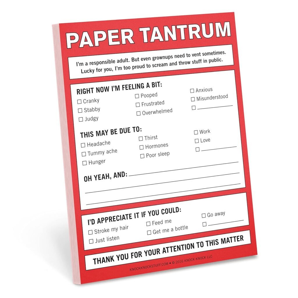 Knock Knock Paper Tantrum Nifty Note     Mass Market Paperback – Notebook, December 31, 2015