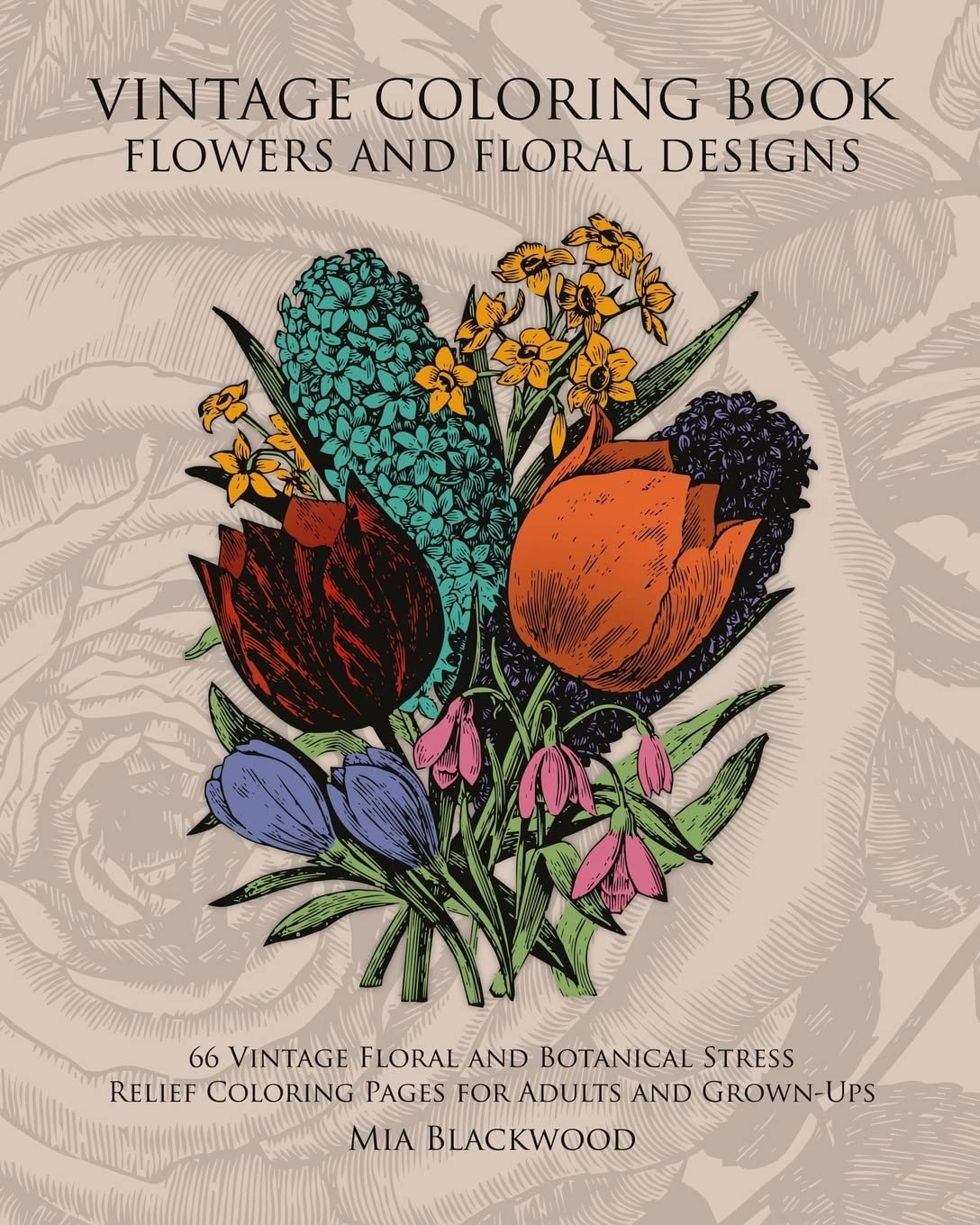 Vintage Coloring Book Flowers and Floral Designs Review