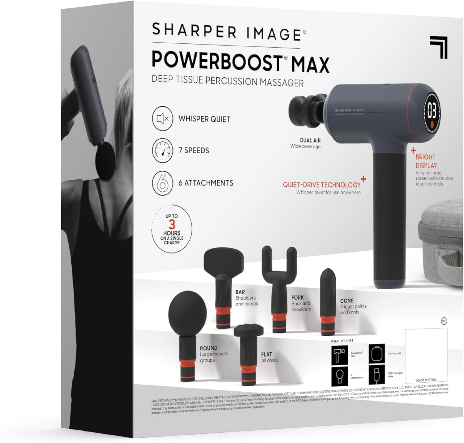 Sharper Image Powerboost Massage Gun Review